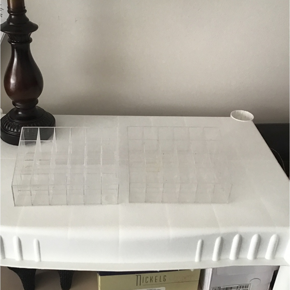 (2) lipstick or brush holders